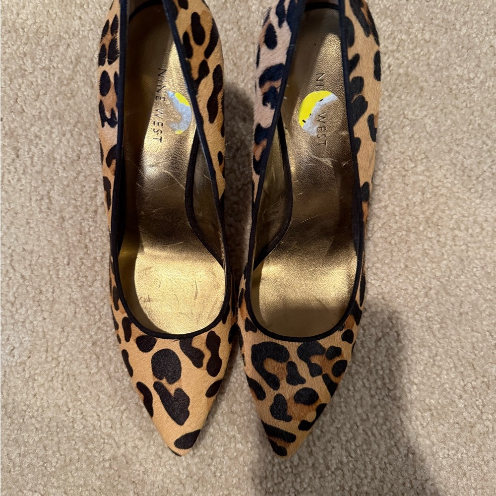 Nine West Black and Brown Stiletto Heels